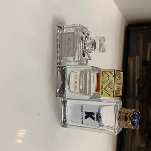 5 ml perfumes, Dior, Tory Burch,  dolce and gabbana